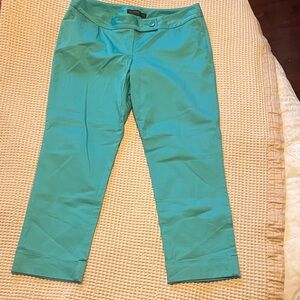 The Limited Teal Cropped Pants